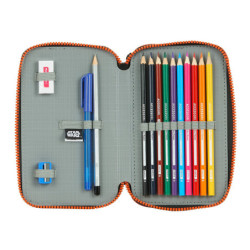 PLUMIER DOBLE PQÑO 28 PCS STAR WARS  "THE DARK SIDE" SAFTA21 ENERO 412101854 19,5*12,5