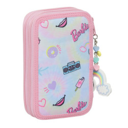 PLUMIER DOBLE PQÑO 28 PCS BARBIE "GIRL POWER" SAFTA21 ENERO 412110854 19,5*12,5