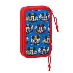 PLUMIER DOBLE PQÑO 28 PCS MICKEY MOUSE "ME TIME" SAFTA21 ENERO 412114854 19,5*12,5