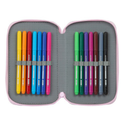 PLUMIER DOBLE PQÑO 28 PCS FROZEN II  "SPIRIT OF ADVENTURE" SAFTA21 ENERO 412115854 19,5*12,5