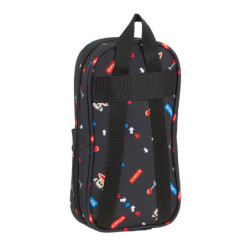 PLUMIER MOCHILA C/4 PORT. LLENOS PAUL FRANK  "RETRO GAMER" SAFTA21 ENERO 412119747 23*12