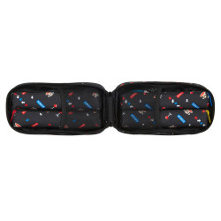 PLUMIER MOCHILA C/4 PORT. VACIO PAUL FRANK  "RETRO GAMER" SAFTA21 ENERO 412119847 23*12