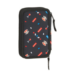 PLUMIER DOBLE PQÑO 28 PCS PAUL FRANK  "RETRO GAMER" SAFTA21 ENERO 412119854 19,5*12,5