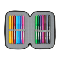 PLUMIER DOBLE PQÑO 28 PCS PAUL FRANK  "RETRO GAMER" SAFTA21 ENERO 412119854 19,5*12,5