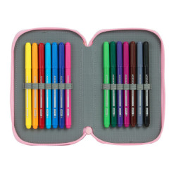 PLUMIER DOBLE PQÑO 28 PCS GLOWLAB KIDS "BEST FRIENDS" SAFTA21 ENERO 412123854 19,5*12,5