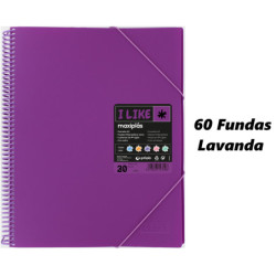 CARPETA ESCAPARATE A4 MAXIPLAS LIKE PASTEL 60F LAVANDA 69 GRAFOPLAS 39826069