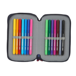 PLUMIER DOBLE PQÑO 28 PCS F.C.BARCELONA CORPORATIVA SAFTA21 ENERO 412125854 19,5*12,5