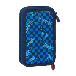 PLUMIER DOBLE PQÑO 28 PCS HOT WHEELS SAFTA21 ENERO 412138854 19,5*12,5