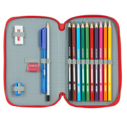 PLUMIER DOBLE PQÑO 28 PCS SNOOPY SAFTA21 ENERO 412139854 19,5*12,5