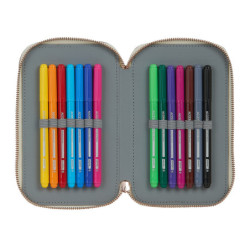 PLUMIER DOBLE PQÑO 28 PCS CATRINAS "MAYA" SAFTA21 ENERO 412162Y854 19,5*12,5