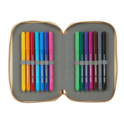 PLUMIER DOBLE PQÑO 28 PCS CATRINAS "KELY" SAFTA21 ENERO 412163K854 19,5*12,5