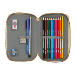 PLUMIER DOBLE PQÑO 28 PCS CATRINAS "MARIKO" SAFTA21 ENERO 412163M854 19,5*12,5