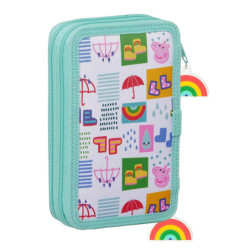 PLUMIER DOBLE PQÑO 28 PCS PEPPA PIG SAFTA21 ENERO 412172854 19,5*12,5