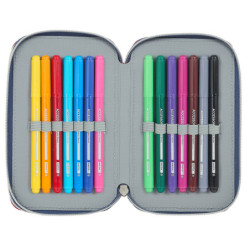 PLUMIER DOBLE PQÑO 28 PCS AVENGERS "HEROES VS THANOS" SAFTA21 ENERO 412179854 19,5*12,5