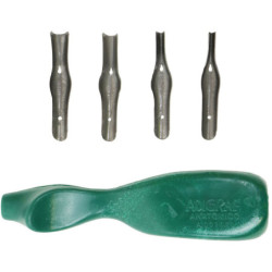 MANGO C/ 4 GUBIAS PARA PLANCHA LINOLEO ADIGRAF D188100002 UNIDAD     FILA