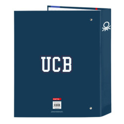 CARPETA F. 4 ANILLAS LOMO ANCHO BENETTON "NAVY" SAFTA21 ENERO 512106657 33*27