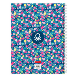 CUADERNO EUROPEAN A4 120H BENETTON "BLOOMING" SAFTA21 ENERO 512150064 29,7*21