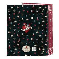 CARPETA F. 4 ANILLAS LOMO ANCHO GORJUSS "MARY ROSE" 522119657 33*27 SAFTA22