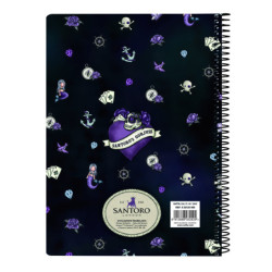 LIBRETA CUARTO 80 H. TAPAS DURAS GORJUSS "SEA NIXIE" 522120065 22*15,5 SAFTA22