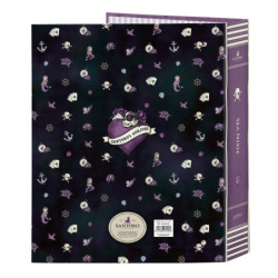 CARPETA F. 4 ANILLAS LOMO ANCHO GORJUSS "SEA NIXIE" 522120657 33*27 SAFTA22