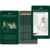 JUEGO FABER-CASTELL SERIE 9000 CAJA METAL 12 PIEZAS 119065