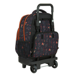 MOCHILA GRANDE C/RUEDAS COMPACT EXTRAIBLE STAR WARS  "THE DARK SIDE" SAFTA21 ENERO 612101918 45*33