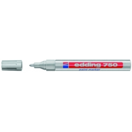 MARCD. EDDING Nº 750 OPACO PLATA C/10U