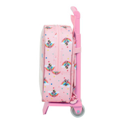 MOCHILA 232+CARRO 805 MINNIE MOUSE RAINBOW SAFTA21 ENERO 612112280 28*22