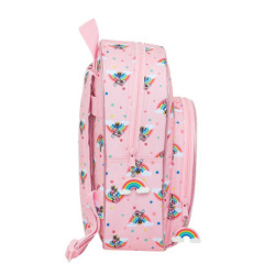 MOCHILA INFANTIL ADAPTABLE MINNIE MOUSE RAINBOW SAFTA21 ENERO 612112609 34*28