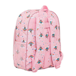 MOCHILA JUNIOR ADAPTABLE MINNIE MOUSE RAINBOW SAFTA21 ENERO 612112640 38*32