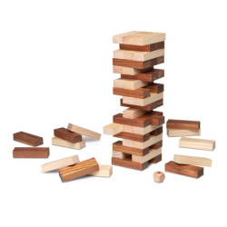 JUEGO CAYRO BLOCK A BLOCK BICOLOR MADERA NATURAL REF 656