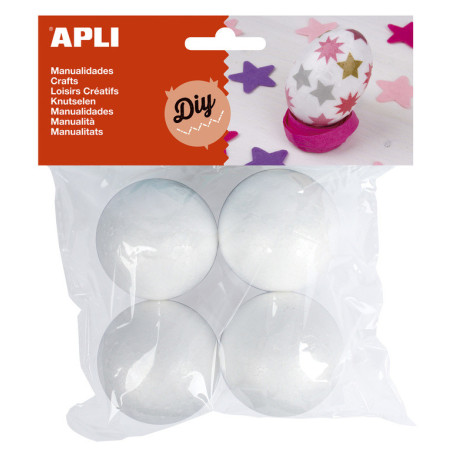 BOLA POLIESPAN APLI 50MM BLISTER 4U 13475