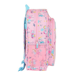 MOCHILA JUNIOR ADAPTABLE GLOWLAB KIDS "BEST FRIENDS" SAFTA21 ENERO 612123640 38*32