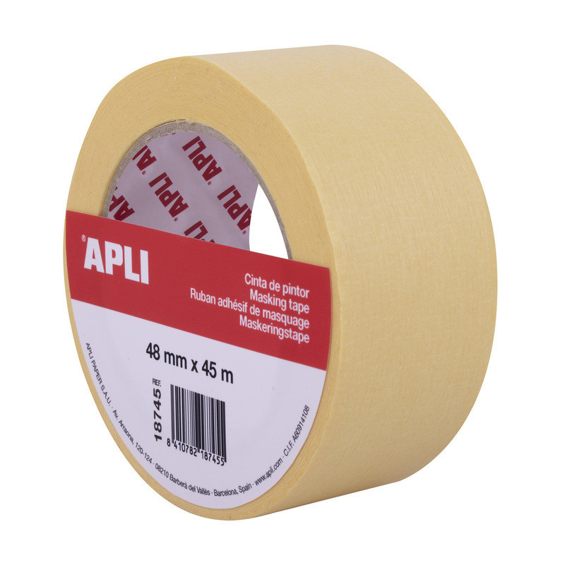 CINTA DE PINTOR 48 MM X 45 M FORMATO INDIVIDUAL 18745 APLI (1U)