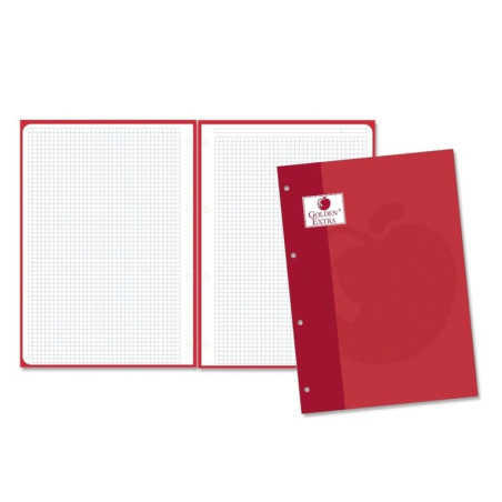 RECAMBIO GOLDEN SCHOOL EUROPEAN A-4  80H 5*5 ROJO POESSA 323831