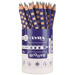 LAPIZ TRIANGULAR LYRA GROOVE GRAFITO MINA 4.3 MM BOTE 36u. FILA