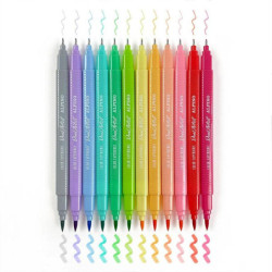 ROTULADOR ALPINO DOBLE PUNTA DUAL ARTIST PASTEL PINCEL COLOR EXPERIENCE 12 COLORES BLISTER AR000188