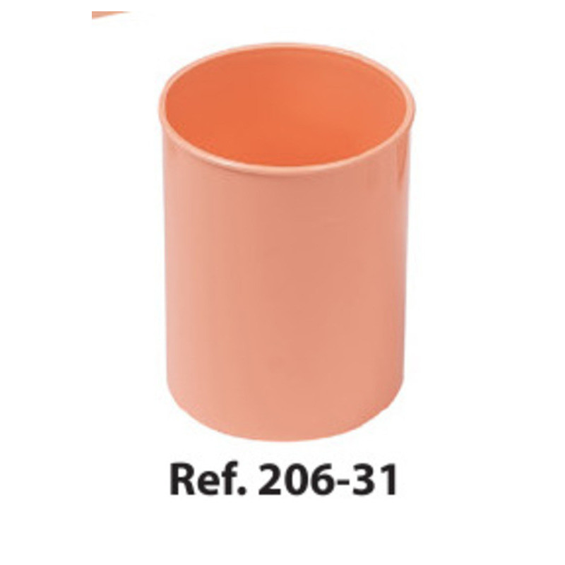 CUBILETE PLASTICO OPACO FAIBO NARANJA PASTEL 206-31