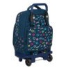MOCHILA GRANDE C/RUEDAS COMPACT EXTRAIBLE BENETTON "DOT COM" SAFTA21 ENERO 612151918 45*33