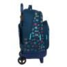 MOCHILA GRANDE C/RUEDAS COMPACT EXTRAIBLE BENETTON "DOT COM" SAFTA21 ENERO 612151918 45*33