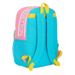 MOCHILA PARA PORTATIL 15,6'' BENETTON "COLOR BLOCK" SAFTA21 ENERO 612153754 43*32