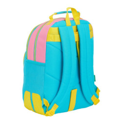 MOCHILA DOBLE ADAPTABLE BENETTON "COLOR BLOCK" SAFTA21 ENERO 612153773 42*32