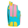 MOCHILA DOBLE ADAPTABLE BENETTON "COLOR BLOCK" SAFTA21 ENERO 612153773 42*32