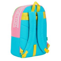 MOCHILA ADAPTABLE BENETTON "COLOR BLOCK" SAFTA21 ENERO 612153876 46*30