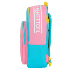 MOCHILA ADAPTABLE BENETTON "COLOR BLOCK" SAFTA21 ENERO 612153876 46*30