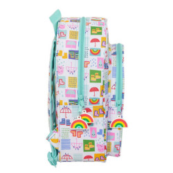 MOCHILA INFANTIL ADAPTABLE PEPPA PIG SAFTA21 ENERO 612172185 34*26