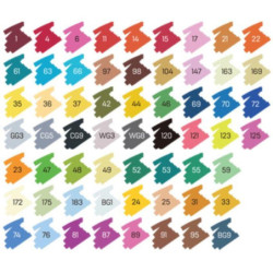 ROTULADOR DOBLE PUNTA PROFESIONAL DELI MALETIN TRANSPARENTE 36U 70801-36