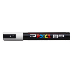 MARCADOR UNI-BALL POSCA PC-5M PUNTA REDONDA 1,8-2,5MM BLANCO -1- 264168000