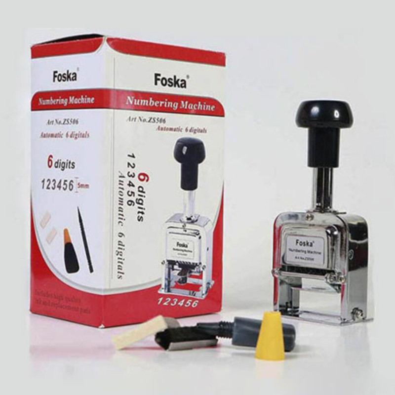 NUMERADOR AUTOMATICO FOSKA 6 NUMEROS ZS506