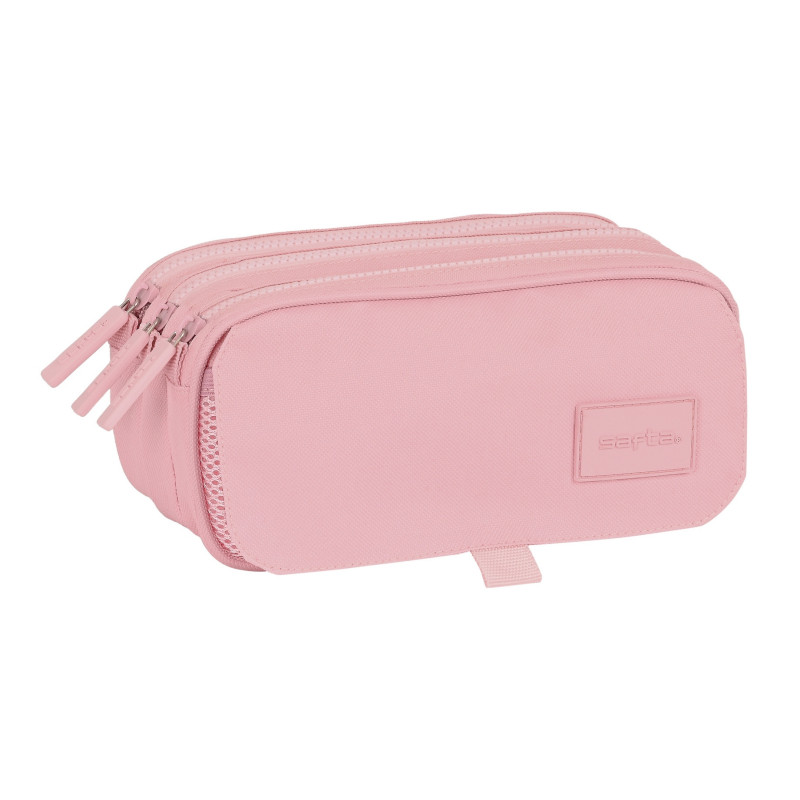 PORTATODO TRIPLE BIG SAFTA BASIC "ROSA" SAFTA26 842337710 10X21,5 UNIDAD